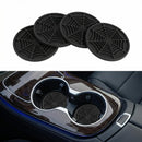 Alpmosn 4PCS Spider Web Car Coasters for Cup Holders Halloween Funny Non-Slip Silicone Insert Ornaments Coasters Automotive Cupholder Goth Accessories for Men & Women(Black)-1