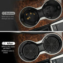 Alpmosn 4PCS Spider Web Car Coasters for Cup Holders Halloween Funny Non-Slip Silicone Insert Ornaments Coasters Automotive Cupholder Goth Accessories for Men & Women(Black)-2