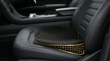 Car Seat Cushion Memory Foam Seat Pad for Sciatica and Lower Back Pain Relief Seat Cushion for Car Seat Driver (Black)