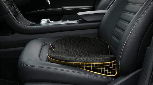 Car Seat Cushion Memory Foam Seat Pad for Sciatica and Lower Back Pain Relief Seat Cushion for Car Seat Driver (Black)