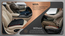 Car Seat Cushion Memory Foam Seat Pad for Sciatica and Lower Back Pain Relief Seat Cushion for Car Seat Driver (Black)-4