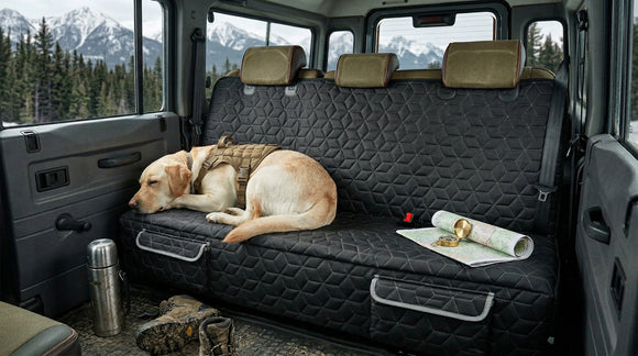 Bench Dog Car Seat Covers for SUV Waterproof RAV4 Dog Seat Cover for Back Seat Heavy Duty Nonslip Back Seat Cover Protector for Rav4/Honda CR-V/Subaru CrossTrek/Mazda CX5/Hyundai Tuscon