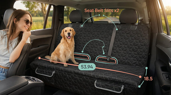 Bench Dog Car Seat Covers for SUV Waterproof RAV4 Dog Seat Cover for Back Seat Heavy Duty Nonslip Back Seat Cover Protector for Rav4/Honda CR-V/Subaru CrossTrek/Mazda CX5/Hyundai Tuscon