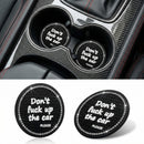 2 Pack Bling Car Cup Holder Coaster 2.75 Inch Anti-Slip Auto Insert Cup Coaster Crystal Car Drink Cup Mat Perfect for Women Girls Universal Interior Decor Accessories (Black)-1