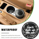 2 Pack Bling Car Cup Holder Coaster 2.75 Inch Anti-Slip Auto Insert Cup Coaster Crystal Car Drink Cup Mat Perfect for Women Girls Universal Interior Decor Accessories (Black)-3