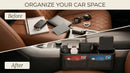 Car Seat Gap Filler 2 Packs Premium Leather Car Seat Gap Filler Organizer Car Seat Storage Box for Phones Glasses Keys Cards-1