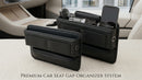 Car Seat Gap Filler 2 Packs Premium Leather Car Seat Gap Filler Organizer Car Seat Storage Box for Phones Glasses Keys Cards-3