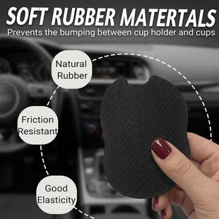 Car Coasters for Cup Holders2.75 Anti Slip Rubber Mat with A Finger Notch 2 Pack Car Cup Holder Coasters for Car Interior Accessories for Women Men Forest