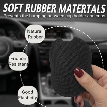 Car Coasters for Cup Holders2.75 Anti Slip Rubber Mat with A Finger Notch 2 Pack Car Cup Holder Coasters for Car Interior Accessories for Women Men Forest - 0