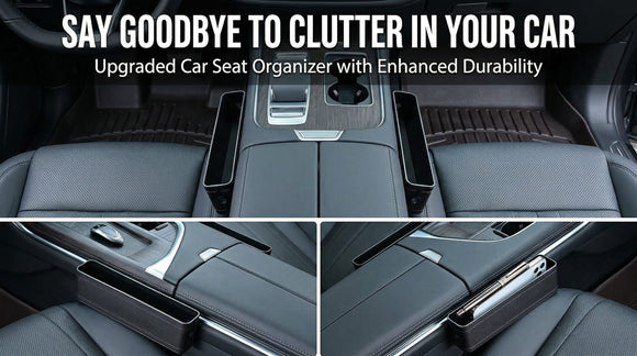Car Side Seat Gap Filler 2 Pack Multifunctional Car Seat Organizer Auto Seat Organizer Car Seat Gap Filler Organizer Storage Box Back Seat Console Side Seat Organizer Front Seat Hold Phones Coins