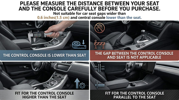 Car Side Seat Gap Filler 2 Pack Multifunctional Car Seat Organizer Auto Seat Organizer Car Seat Gap Filler Organizer Storage Box Back Seat Console Side Seat Organizer Front Seat Hold Phones Coins