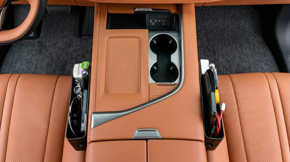 Car Side Seat Gap Filler 2 Pack Multifunctional Car Seat Organizer Auto Seat Organizer Car Seat Gap Filler Organizer Storage Box Back Seat Console Side Seat Organizer Front Seat Hold Phones Coins