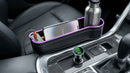 7 Color Led Car Seat Gap Filler Organizer Drive Side Car Seat Pocket Gap Filler Car Seat Gap Organizer with USB+C Fast Charger Console Side Seat Storage fit for iPhone Android(Driver seat)-1