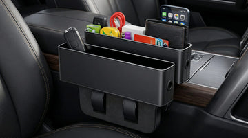 Car Seat Gap Filler Multifunctional Car Seat Gap Filler Organizer 2 Pack Car Seat Organizer for Storing Phones Keys Cards Data Cables Universal Fit Car SUV Truck