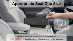 Car Seat Gap Filler Multifunctional Car Seat Gap Filler Organizer 2 Pack Car Seat Organizer for Storing Phones Keys Cards Data Cables Universal Fit Car SUV Truck - 0