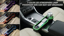 7 Color Led Car Seat Gap Filler Organizer Car Seat Pocket Gap Filler with USB+C Fast Charger Car Gap Organizer Storage 2023 Console Side Seat Gap Filler fit for Passenger Side(Black-passenger side)-5