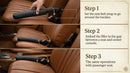 Leather Car Seat Gap Filler Universal for Car Truck SUV to Block The Gap Between Seat and Console Stop Things from Dropping 2 Sets Black-4