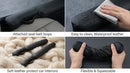 Leather Car Seat Gap Filler Universal for Car Truck SUV to Block The Gap Between Seat and Console Stop Things from Dropping 2 Sets Black-3