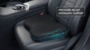 Wedge Car Seat Cushion: Memory Foam Truck Seat Cushion for Car Seat Driver - Sciatica and Back Pain Relief - Enhancing Driving Comfort -Black-1
