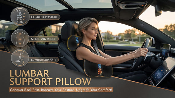 Wedge Car Seat Cushion: Memory Foam Truck Seat Cushion for Car Seat Driver - Sciatica and Back Pain Relief - Enhancing Driving Comfort -Black