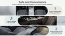 Universal Fit Car Gap Filler Premium Leather Seat Organizer Accessories for Women Men Essentials for SUV Truck (Black 2 Pack)-5