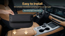 Universal Fit Car Gap Filler Premium Leather Seat Gap Filler Organizer Car SUV Truck Essentials (Black 1 Pack)-9