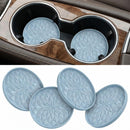 Car Coasters for Cup Holders [4 Pack] - 2.75In Silicone Auto Mug Mats - Universal Non-Slip Recessed Car Interior AccessoriesEther-1
