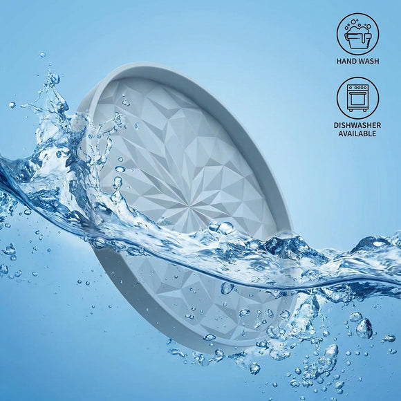 Car Coasters for Cup Holders [4 Pack] - 2.75In Silicone Auto Mug Mats - Universal Non-Slip Recessed Car Interior AccessoriesEther