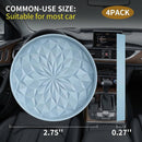 Car Coasters for Cup Holders [4 Pack] - 2.75In Silicone Auto Mug Mats - Universal Non-Slip Recessed Car Interior AccessoriesEther-2
