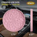 Car Coasters for Cup Holders [4 Pack] - 2.75In Silicone Auto Mug Mats - Universal Non-Slip Recessed Car Interior AccessoriesDusty Rose-5