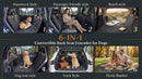 Back Seat Extender for Dogs-Supports 400lb Waterproof Dog Car Seat Cover Hard Bottom-Detachable 600D Heavy Duty Scratch Proof Nonslip Soft Dog Hammock for Car SUVs-6