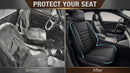 Car Seat Cushion and Back Support Pillow 1.2 Thick Memory Foam Desk Chair Cushion Back Support for Automotive Seat Driver Travel Leg and Back Pain Relief Washable Adjustable Black-7