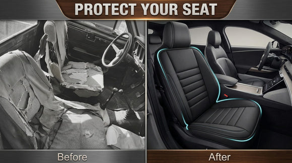 Car Seat Cushion and Back Support Pillow 1.2 Thick Memory Foam Desk Chair Cushion Back Support for Automotive Seat Driver Travel Leg and Back Pain Relief Washable Adjustable Black
