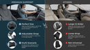 Lumbar Support Pillow for Car Memory Foam Lumbar Pillow for Lower Back Pain Relief - Back Cushion for Driving Chair Support for Car-Office Chair Wheelchair - Black-8
