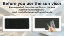 Sun Visor Extender for Car Upgraded Polarized Car Sun Visor Extender with PC Lens Velcro Design Convenient Adjustment Position Filtering Glare UV Rays for Safe Driving Universal for Car SUV-3