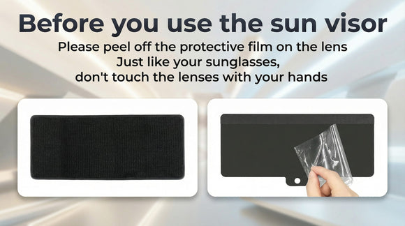 Sun Visor Extender for Car Upgraded Polarized Car Sun Visor Extender with PC Lens Velcro Design Convenient Adjustment Position Filtering Glare UV Rays for Safe Driving Universal for Car SUV