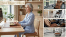 Car Seat Cushion Comfort Memory Foam Driver Seat Cushion Improve Driving View Sciatica and Lower Back Pain Relief Thick Seat Cushions for Car Home Office Chair Wheelchair - Brown-6