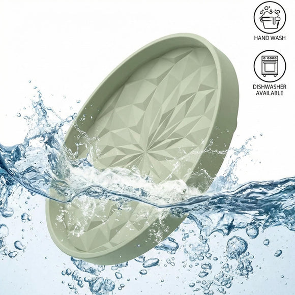 Car Coasters for Cup Holders [4 Pack] - 2.75In Silicone Auto Mug Mats - Universal Non-Slip Recessed Car Interior AccessoriesDesert Sage