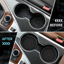 Car Cup Holder Coasters [4 Pack] Silicone Cups Mats Automotive Universal Non-Slip Recessed Interior Accessories Black-5