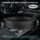 Car Cup Holder Coasters [4 Pack] Silicone Cups Mats Automotive Universal Non-Slip Recessed Interior Accessories Black-3