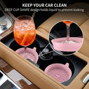 Car Cup Holder Coasters [4 Pack] Silicone Cups Mats Automotive Universal Non-Slip Recessed Interior Accessories Dusty Rose-6
