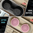 Car Cup Holder Coasters [4 Pack] Silicone Cups Mats Automotive Universal Non-Slip Recessed Interior Accessories Dusty Rose-5