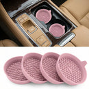 Car Cup Holder Coasters [4 Pack] Silicone Cups Mats Automotive Universal Non-Slip Recessed Interior Accessories Dusty Rose-1