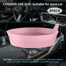 Car Cup Holder Coasters [4 Pack] Silicone Cups Mats Automotive Universal Non-Slip Recessed Interior Accessories Dusty Rose-3
