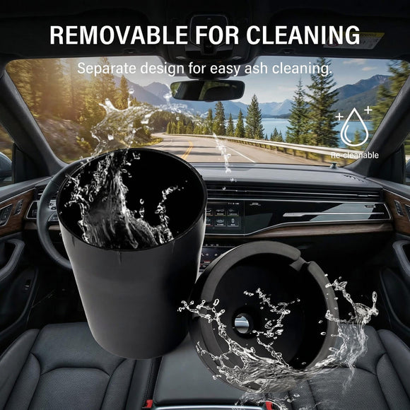Car Ashtray with Lid Smell Proof High Grade Detachable Smokeless Ashtray for Car Cup Holder Multifunctional CCar Interior Accessories Portable Ashtray Fits Truck SUV Home Office Outdoor