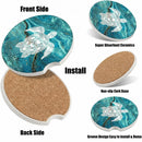 Cup Holders Car Coasters - Sea Turtle Marble Absorbent Ceramic Coaster Drink Cup Holder Coasters Auto Accessories for Women & Men Pack of 2-7