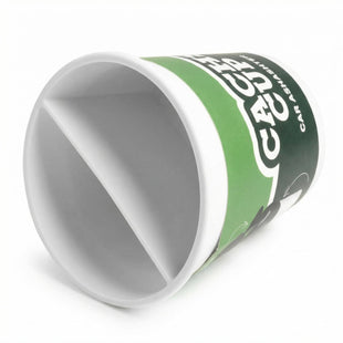 HEMPER Cache Cup: Odor-Proof Car Ashtray with Heat-Resistant Silicone Lid | Discreet for On-the-Go Smokers | Fits All Standard Cup Holders (White)