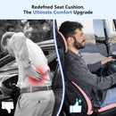 Car Seat Cushion with Neck Pillow & Lumbar Support Kit Back Sciatica Tailbone Pain Relief Car Pillows Ergonomic Memory Foam Back Support for Driving Seat Office Chair Wheelchair Pink-9