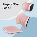 Car Seat Cushion with Neck Pillow & Lumbar Support Kit Back Sciatica Tailbone Pain Relief Car Pillows Ergonomic Memory Foam Back Support for Driving Seat Office Chair Wheelchair Pink-3