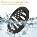Car Cup Holder Coasters 4 Pack American Flag Insert Car Cup Coaster 2.75 Inch PVC Anti Slip Shockproof Embedded Drink Mat Car Interior Decoration Accessories for SUV Truck (Black)-5